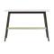 Walker Edison Faux White Marble/Dark Brown Oak Tapered Leg Entry Table
